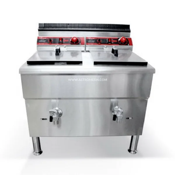 Gas Deep Fryer 2 Basket 34 Liter