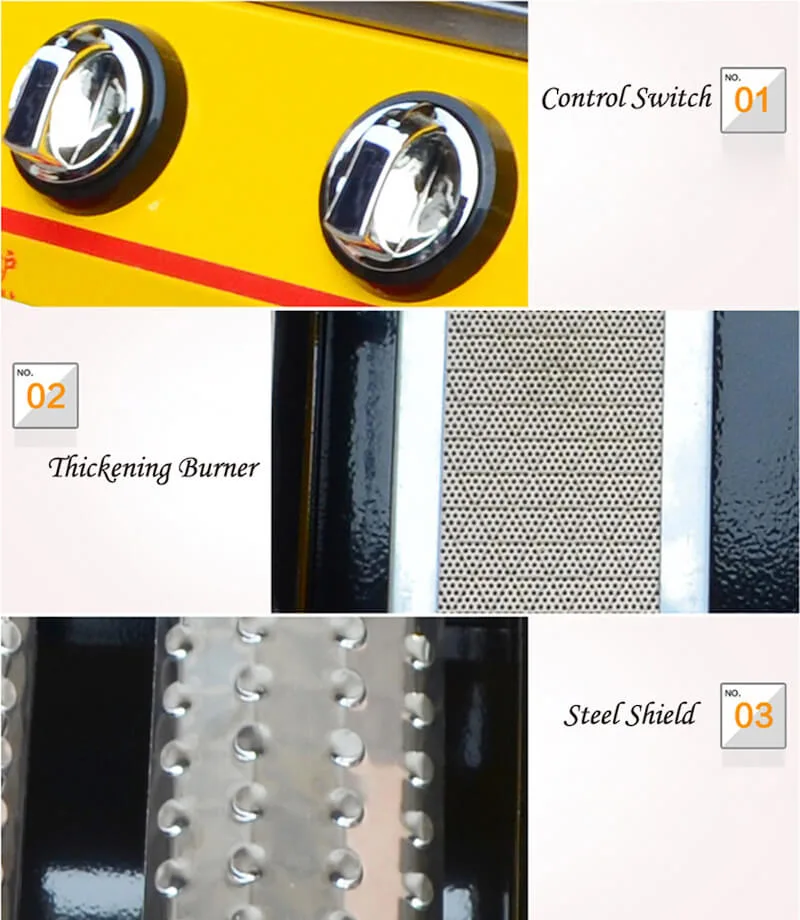 Part Gas Roaster Yellow