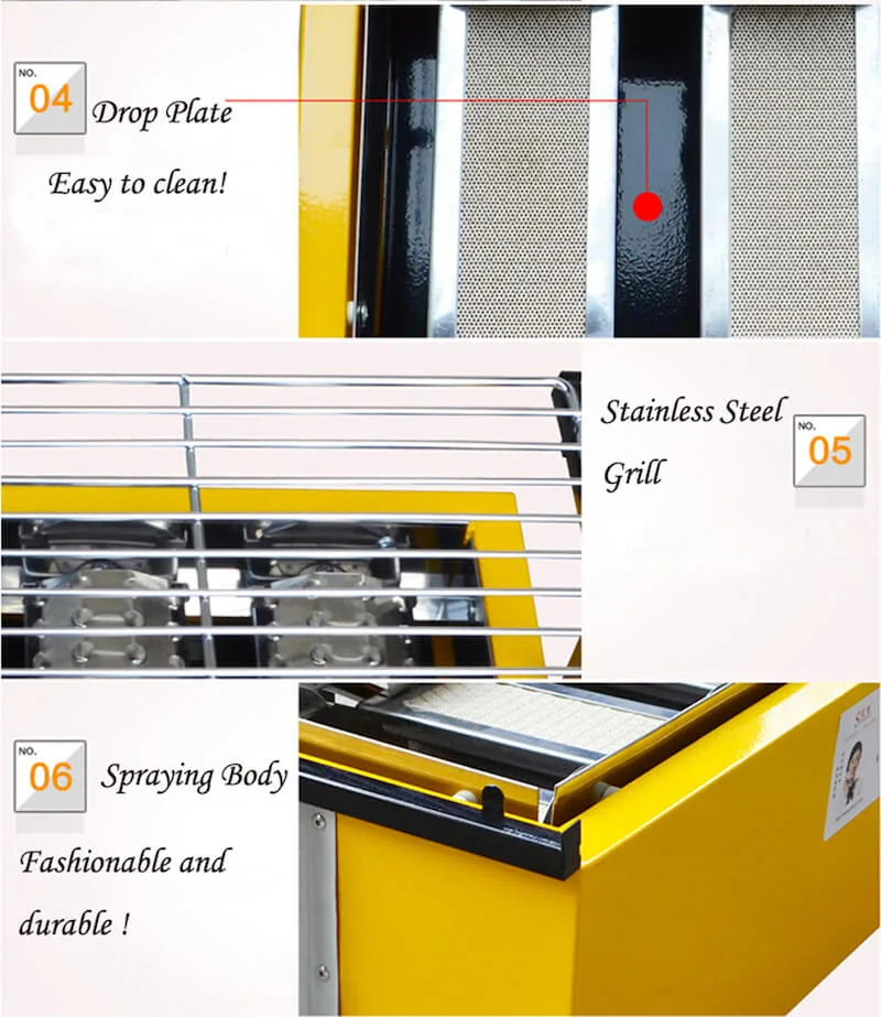 Part Gas Roaster Yellow