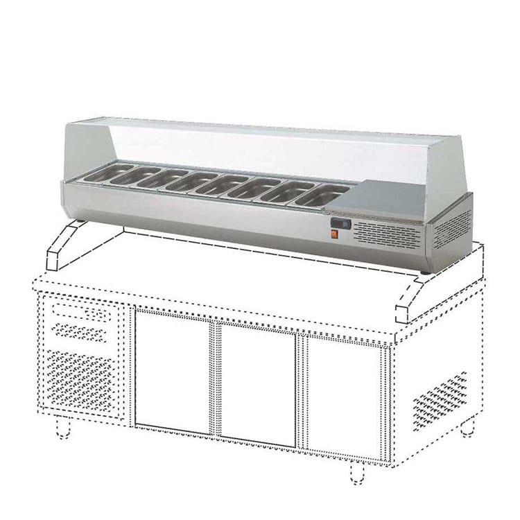 Counter Top Salad Case Bar