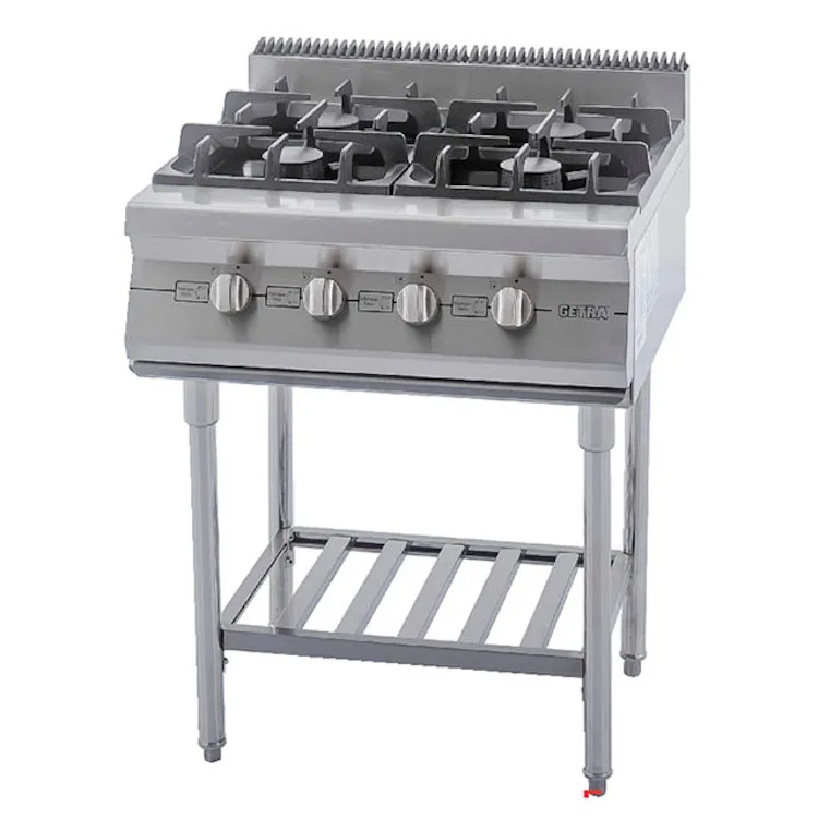Kompor Restoran Gas Open Burner 4 Tungku