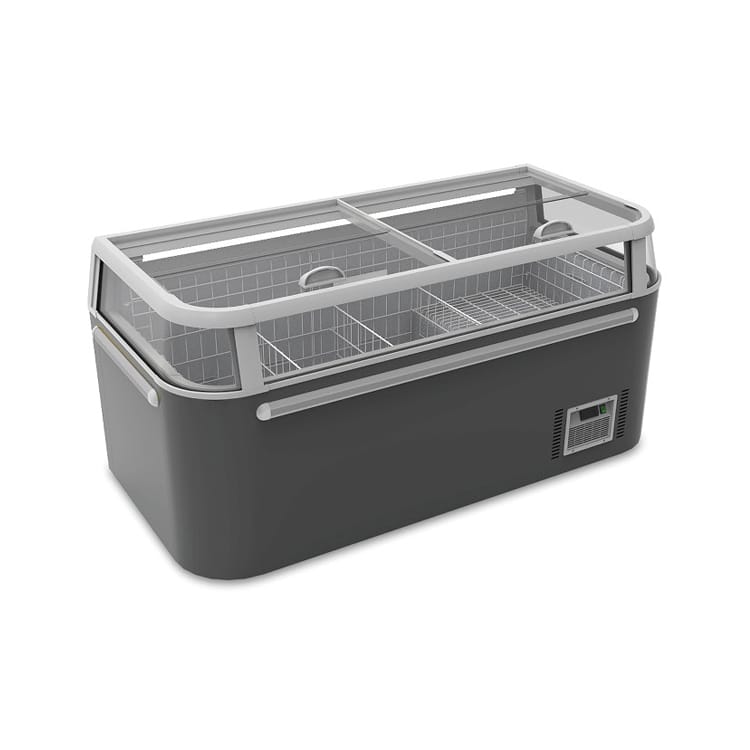GLASS DOOR ISLAND FREEZER LYCASTE
