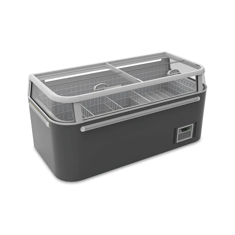 GLASS DOOR ISLAND FREEZER LYCASTE
