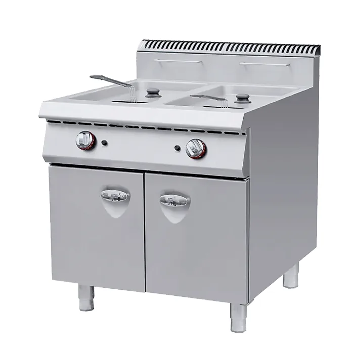 Gas Fryer with Cabinet