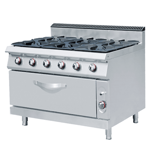 Gas Stove with Oven 6 Burners