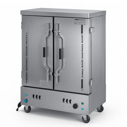 Gas Rice Steaming Cart 24 Tray RSC-GYR24