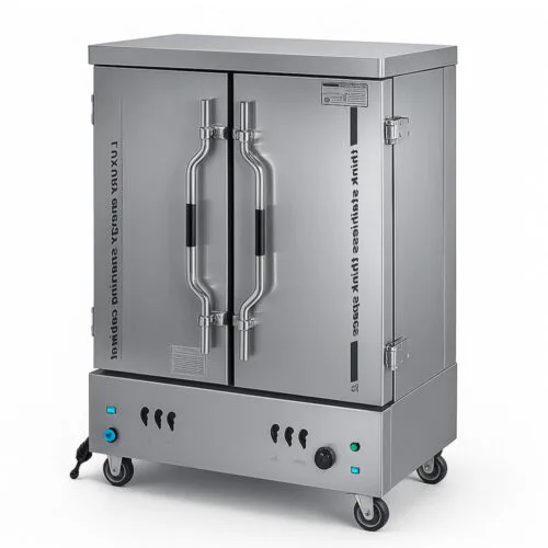 Gas Rice Steaming Cart 24 Tray RSC-GYR24