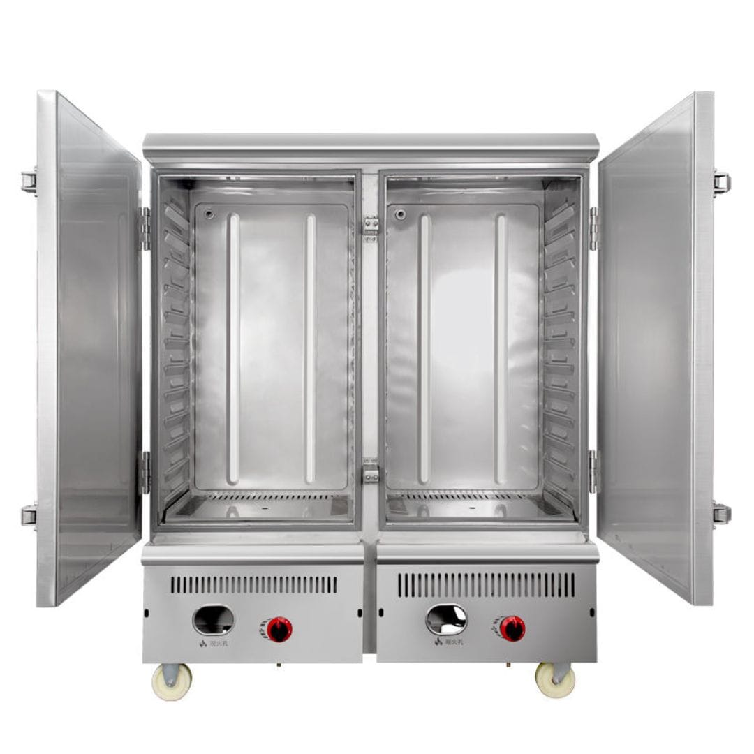 FOMAC Gas Rice Steaming Cart 08 Tray RSC-GYR8 - Image 4