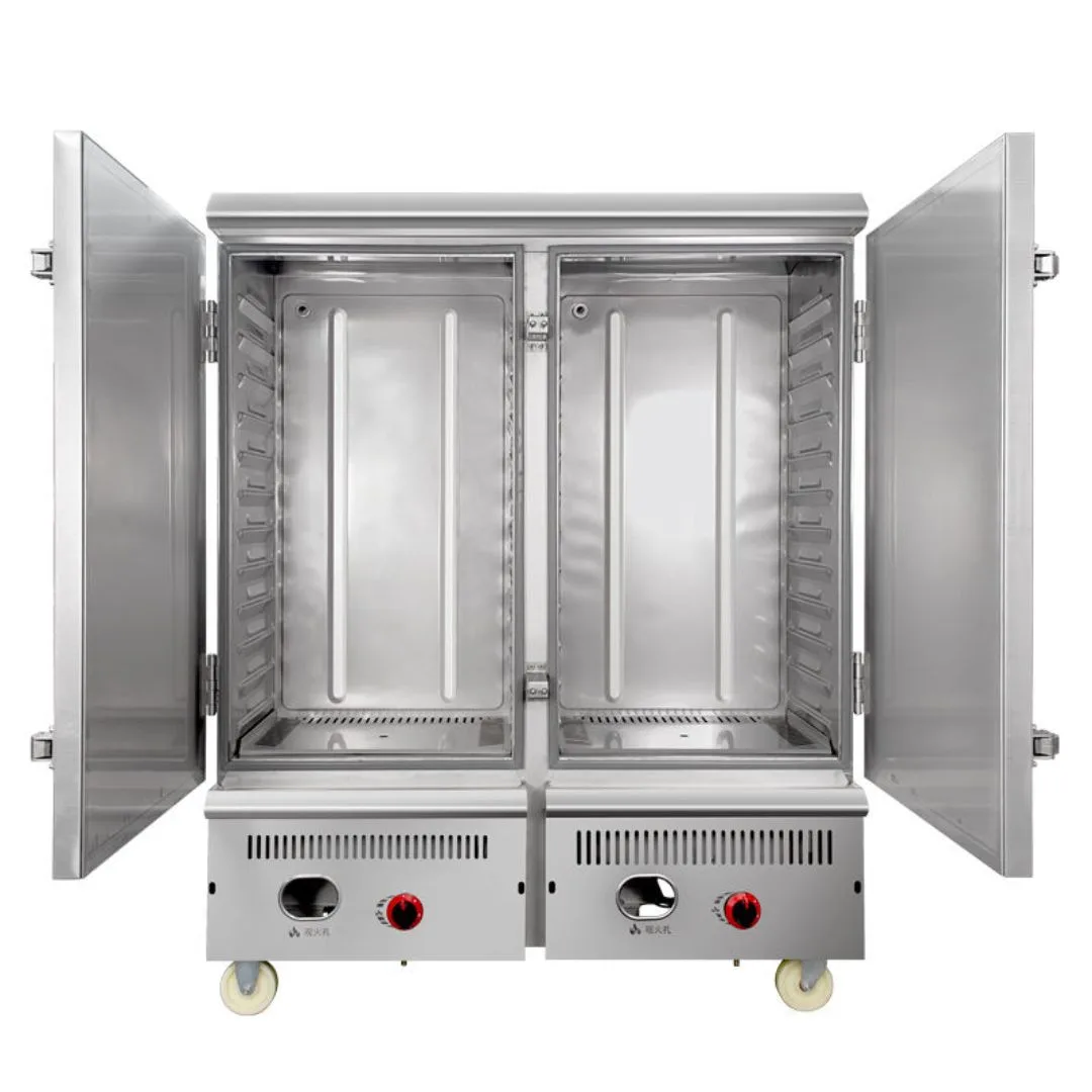 FOMAC Gas Rice Steaming Cart 24 Tray RSC-GYR24 - Image 4