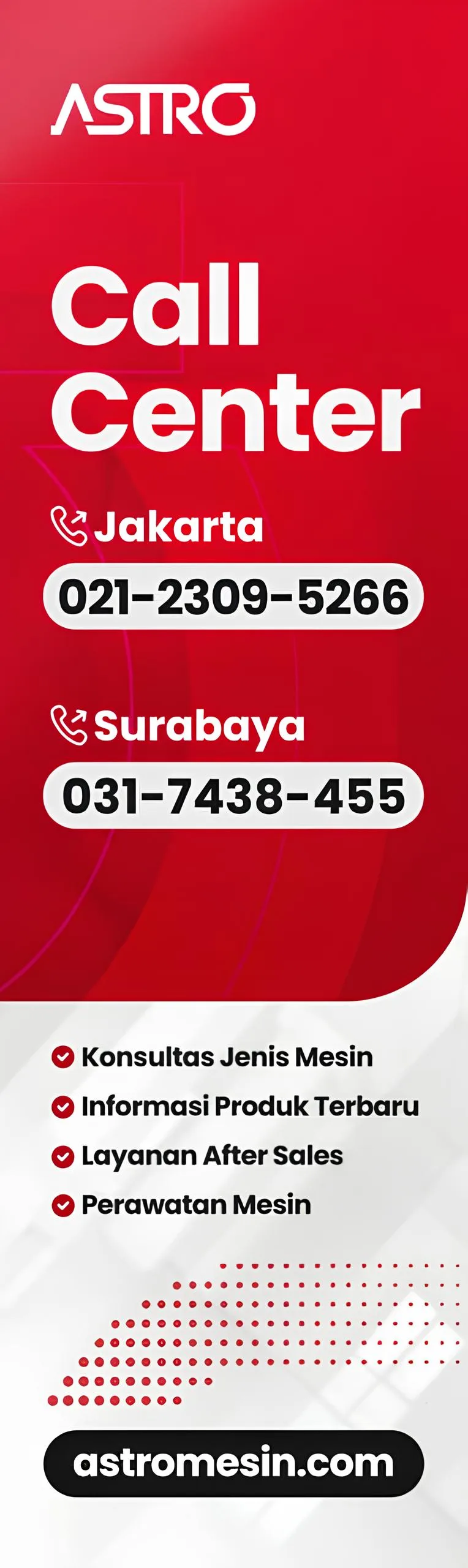 Call Center ASTRO Banner