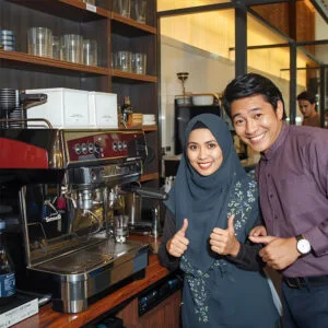 Customer mesin Kopi